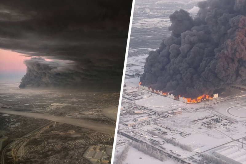 Пожар на&nbsp;складе Wildberries в&nbsp;Шушарах локализован на&nbsp;площади 70&nbsp;тыс. квадратов 